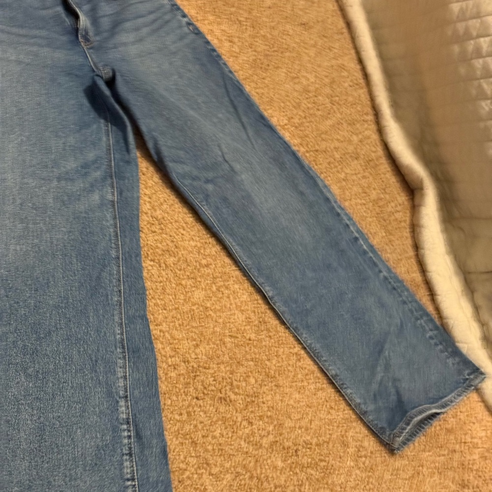 American Eagle Outfitters Dark Blue Denim Jeans - 8 Long- Stovepipe Crop
